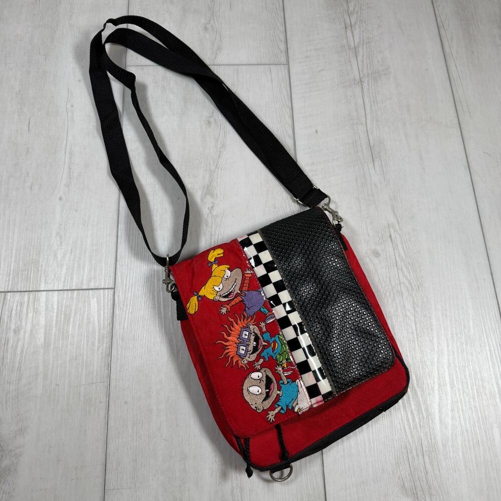 Vintage Rugrats Backpack Crossbody Reptar Racer Red 1999